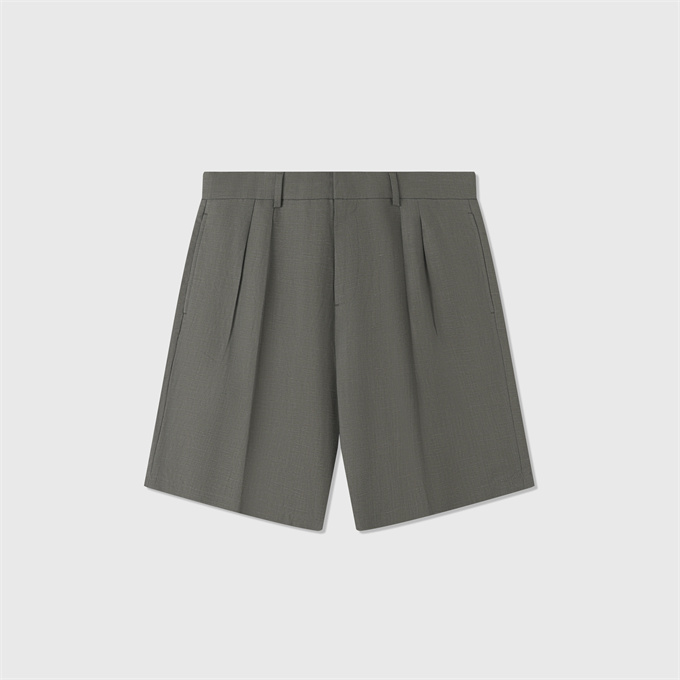 loro piana buxton high waisted tailored pleated bermuda casual shorts